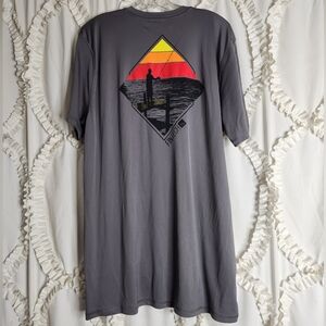 Fintech Dock Life Sun Defender UV T-Shirt Gray Outdoors Size XXL